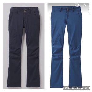 Prana 2 pr. Black & Blue Halle Convertible Pants 14T